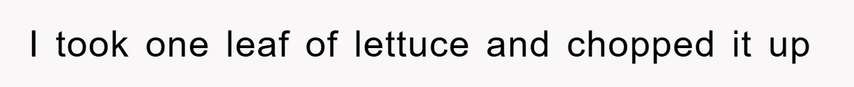 Kid Gets Revenge After Mom Forces Them To Eat Salad For Years, Serves A “Salad” Mom Will Never Forget I took one leaf of lettuce and chopped it up