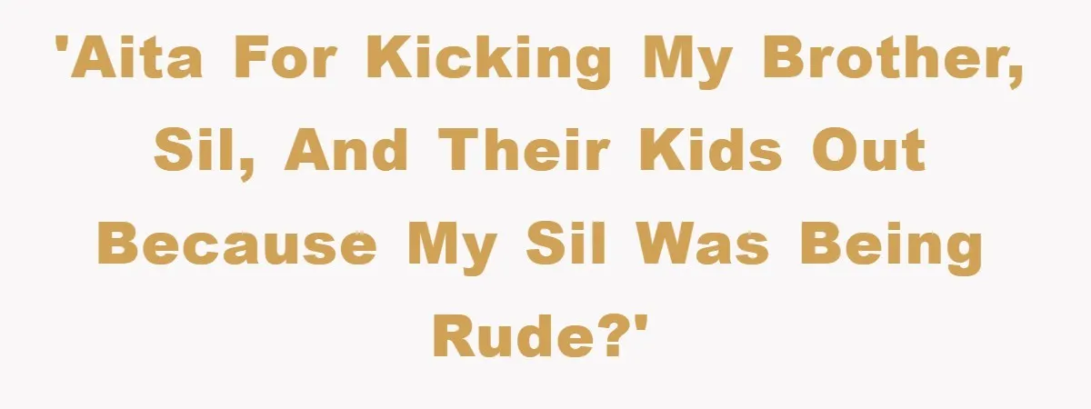 Woman’s Sister-In-Law Couldn’t Stop Making Snide Remarks, Until One Poolside Comment Went Too Far 'AITA for kicking my brother, SIL, and their kids out because my SIL was being rude?'