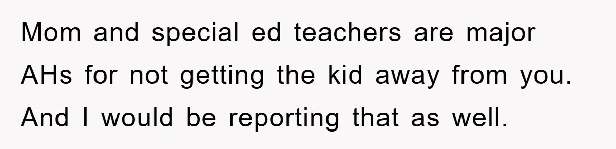 Woman Stands Her Ground In School Parking Lot, Accused Of “Ruining” An Autistic Student’s Routine Mom and special ed teachers are major AHs for not getting the kid away from you. And I would be reporting that as well.