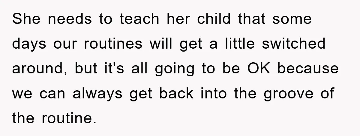 Woman Stands Her Ground In School Parking Lot, Accused Of “Ruining” An Autistic Student’s Routine She needs to teach her child that some days our routines will get a little switched around, but it's all going to be OK because we can always get back...