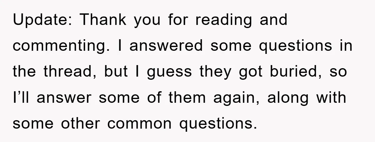 Update: Thank you for reading and commenting. I answered some questions in the thread, but I guess they got buried, so I’ll answer some of them again, along with some...