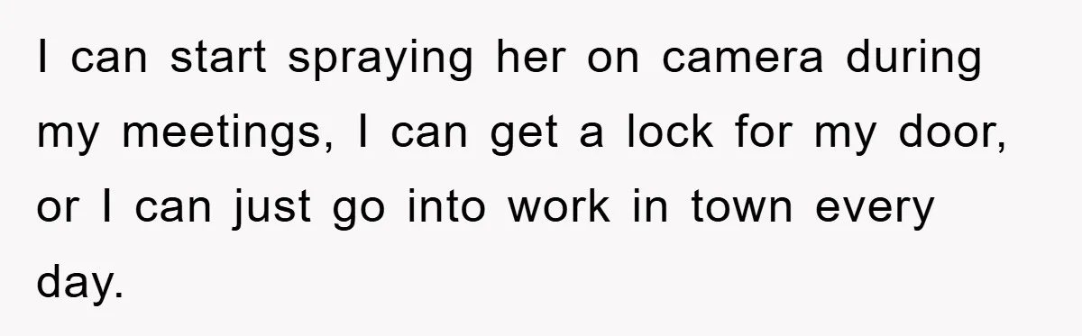 Man Working From Home “Trains” His Wife Like A Cat During Meetings, Internet Divided I can start spraying her on camera during my meetings, I can get a lock for my door, or I can just go into work in town every day.