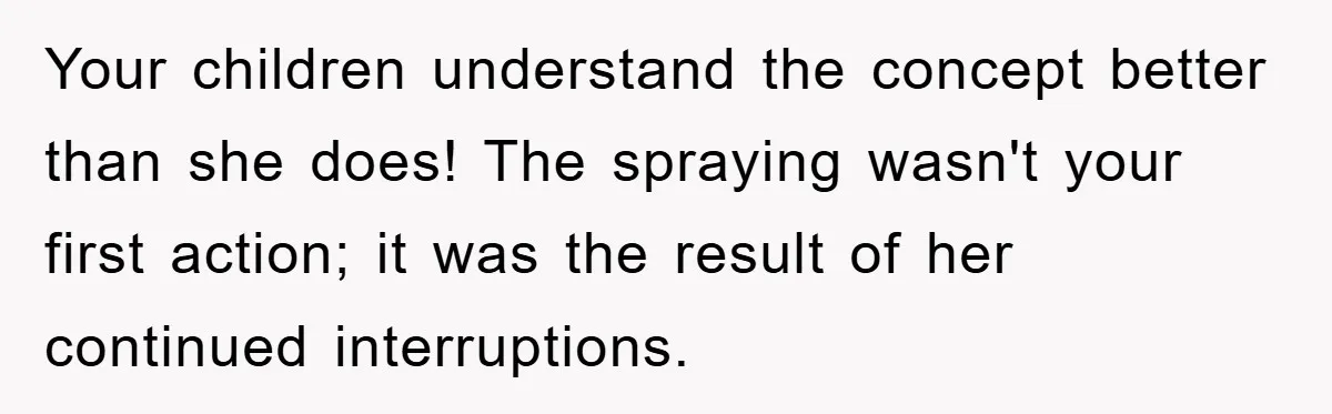 Man Working From Home “Trains” His Wife Like A Cat During Meetings, Internet Divided Your children understand the concept better than she does! The spraying wasn't your first action; it was the result of her continued interruptions.