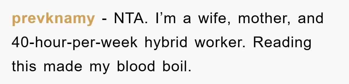 Man Working From Home “Trains” His Wife Like A Cat During Meetings, Internet Divided prevknamy − NTA. I’m a wife, mother, and 40-hour-per-week hybrid worker. Reading this made my blood boil.