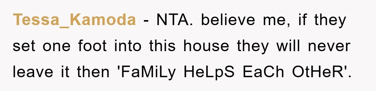 Tessa_Kamoda − NTA. believe me, if they set one foot into this house they will never leave it then 'FaMiLy HeLpS EaCh OtHeR'.