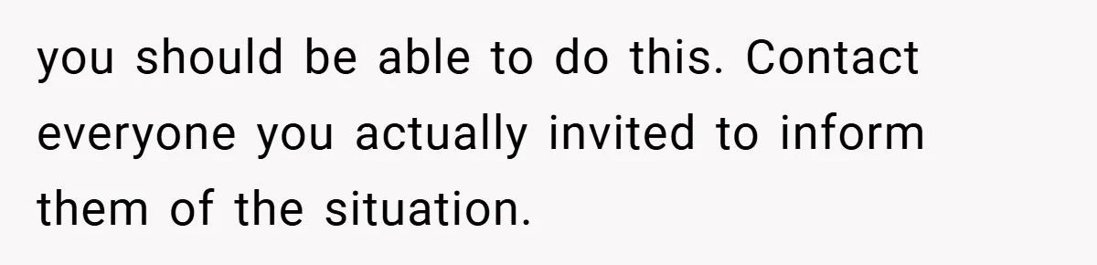 you should be able to do this. Contact everyone you actually invited to inform them of the situation.