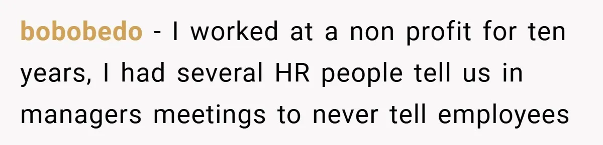Employee Quits Immediately After Manager Threatens Job, Leaves The Store In Shambles bobobedo − I worked at a non profit for ten years, I had several HR people tell us in managers meetings to never tell employees