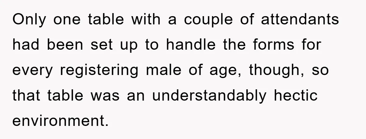 Bureaucrat Tries to Steal $345, Gets Hit With $3,500 Bill Instead Only one table with a couple of attendants had been set up to handle the forms for every registering male of age, though, so that table was an understandably hectic...