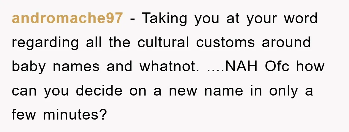 Brother Accused of Deliberately Stealing Deceased Niece's Name andromache97 - Taking you at your word regarding all the cultural customs around baby names and whatnot. ....NAH Ofc how can you decide on a new name in only a...