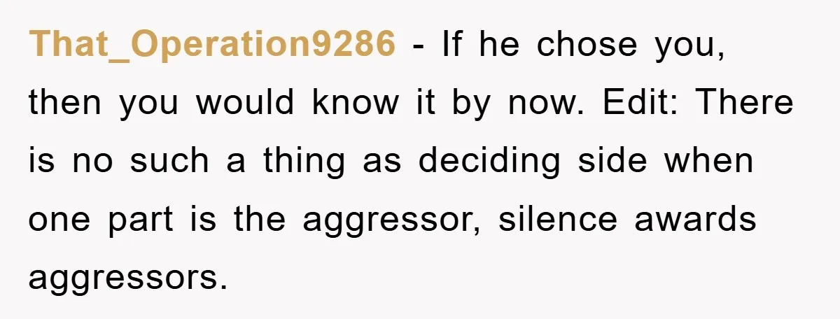 Fiancée Issues Ultimatum After Late Wife's Family Vandalizes Car That_Operation9286 - If he chose you, then you would know it by now. Edit: There is no such a thing as deciding side when one part is the aggressor, silence...