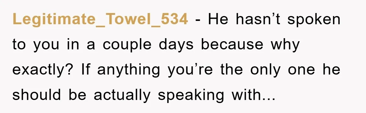 Fiancée Issues Ultimatum After Late Wife's Family Vandalizes Car Legitimate_Towel_534 - He hasn’t spoken to you in a couple days because why exactly? If anything you’re the only one he should be actually speaking with...