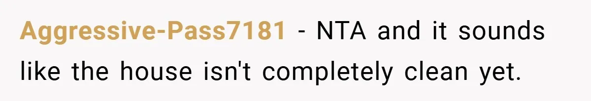 She Reported Her Coworkers for Harassment - Then the Whole Office Turned Against Her Aggressive-Pass7181 − NTA and it sounds like the house isn't completely clean yet.