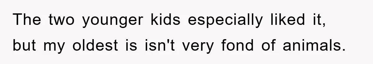Mom Makes Teen Son Volunteer At Zoo After His Insulting Comment About Zookeepers The two younger kids especially liked it, but my oldest is isn't very fond of animals.