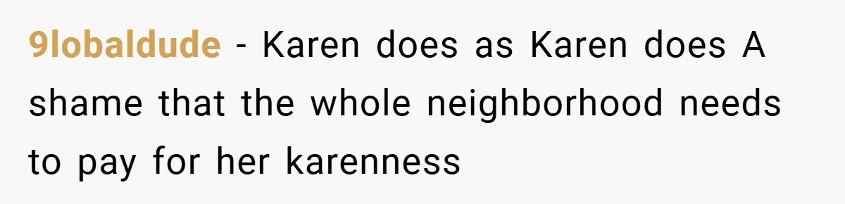 Motorcycle Rider’s ‘Revenge’ On Karen Who Tried To Block Him Leaves The Whole Neighborhood Suffering 9lobaldude − Karen does as Karen does A shame that the whole neighborhood needs to pay for her karenness