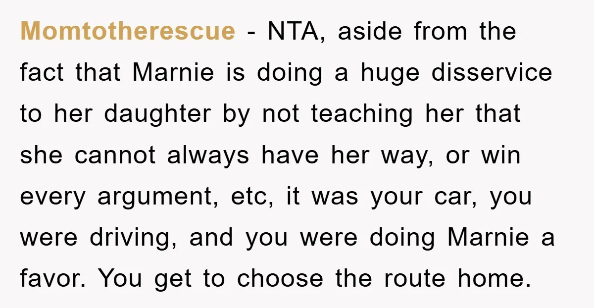 Momtotherescue − NTA, aside from the fact that Marnie is doing a huge disservice to her daughter by not teaching her that she cannot always have her way, or win...