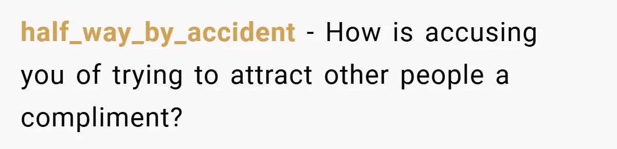 half_way_by_accident − How is accusing you of trying to attract other people a compliment?