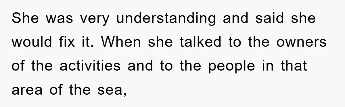 Bridezilla Demands Strangers Vanish From Public Beach Wedding Photos During Busy Cancun Ceremony She was very understanding and said she would fix it. When she talked to the owners of the activities and to the people in that area of the sea,