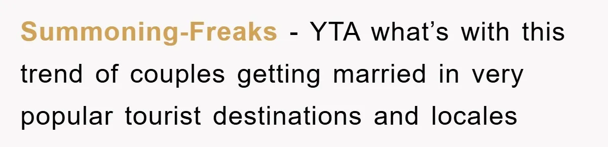 Bridezilla Demands Strangers Vanish From Public Beach Wedding Photos During Busy Cancun Ceremony Summoning-Freaks − YTA what’s with this trend of couples getting married in very popular tourist destinations and locales