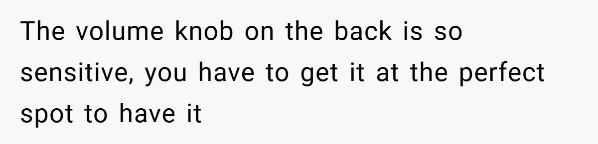 Brother And Sister-In-Law Told To Buy Expensive Gifts For Christmas, So They Bought The Most Annoying Toys Instead The volume knob on the back is so sensitive, you have to get it at the perfect spot to have it