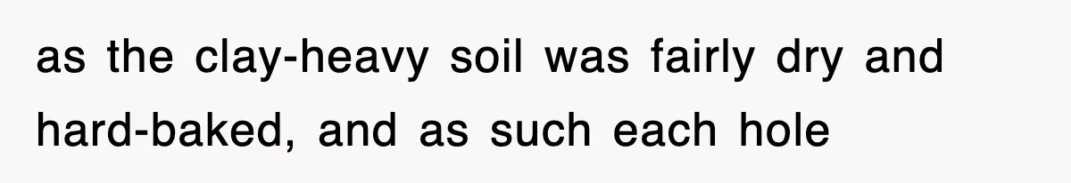 Dad Says “Keep Digging Until I Get Back”, Tween Son Takes It Literally And Builds A Five-Foot Hole as the clay-heavy soil was fairly dry and hard-baked, and as such each hole