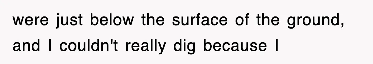 Dad Says “Keep Digging Until I Get Back”, Tween Son Takes It Literally And Builds A Five-Foot Hole were just below the surface of the ground, and I couldn't really dig because I