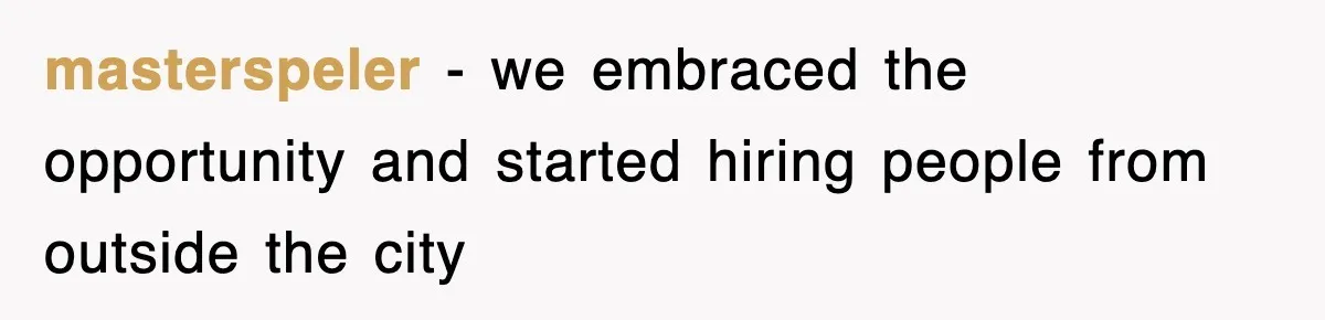masterspeler − we embraced the opportunity and started hiring people from outside the city
