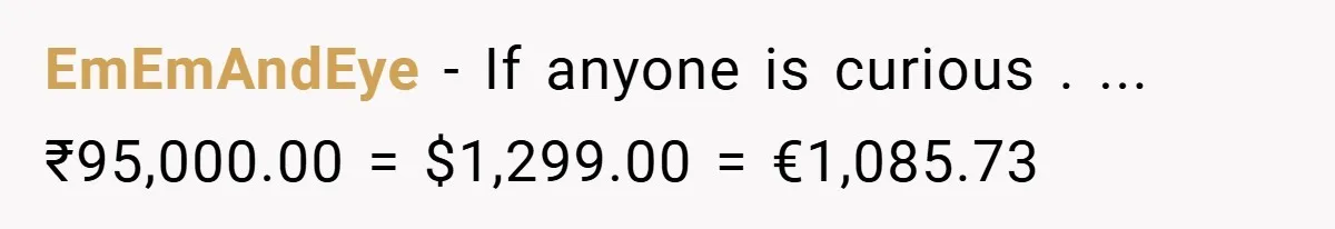 VP Refuses To Return Refundable Deposit, Father Takes School To Court And Wins Big EmEmAndEye − If anyone is curious . ... ₹95,000.00 = $1,299.00 = €1,085.73