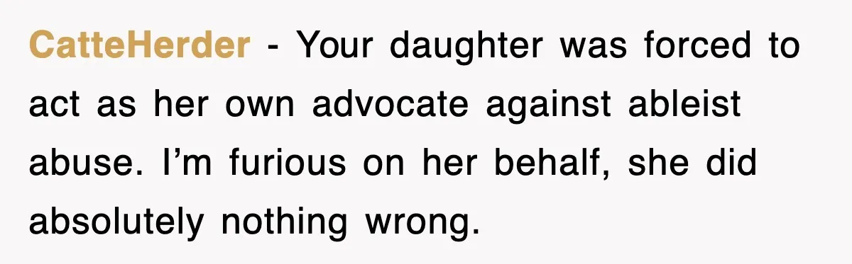 Teen Shows Up To Class With Fresh Stitches From A Brutal Car Accident, Teacher Insists No Hats, Chaos Ensues CatteHerder − Your daughter was forced to act as her own advocate against ableist abuse. I’m furious on her behalf, she did absolutely nothing wrong.