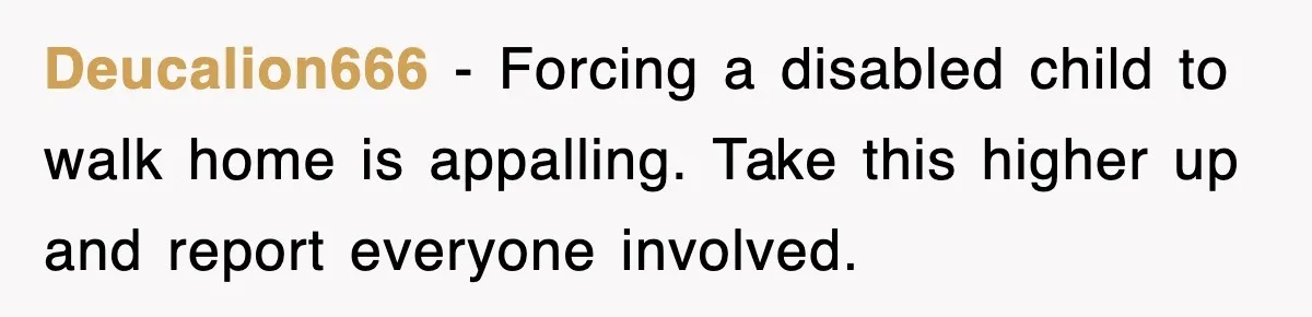 Teen Shows Up To Class With Fresh Stitches From A Brutal Car Accident, Teacher Insists No Hats, Chaos Ensues Deucalion666 − Forcing a disabled child to walk home is appalling. Take this higher up and report everyone involved.