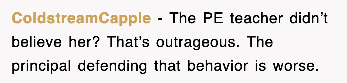 Teen Shows Up To Class With Fresh Stitches From A Brutal Car Accident, Teacher Insists No Hats, Chaos Ensues ColdstreamCapple − The PE teacher didn’t believe her? That’s outrageous. The principal defending that behavior is worse.