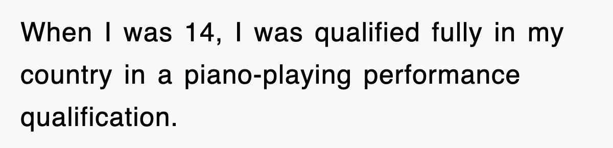 Student’s Mom Accuses Her Of ‘Stealing Time,’ So Piano Teacher Brings A Timer And Teaches Her A Lesson When I was 14, I was qualified fully in my country in a piano-playing performance qualification.