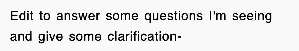 Edit to answer some questions I'm seeing and give some clarification-