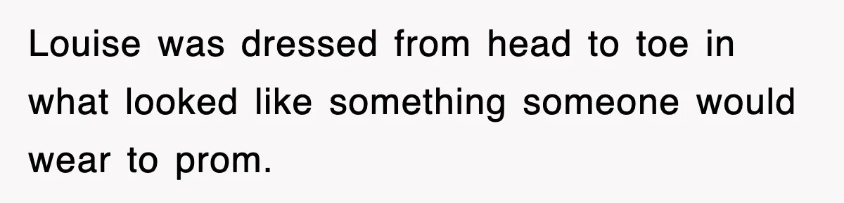 Petty CEO Gets Three Rounds Of Malicious Compliance From Her Own Staff Louise was dressed from head to toe in what looked like something someone would wear to prom.