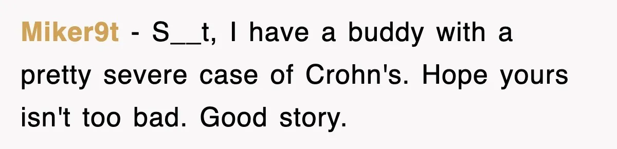 Petty CEO Gets Three Rounds Of Malicious Compliance From Her Own Staff Miker9t − S__t, I have a buddy with a pretty severe case of Crohn's. Hope yours isn't too bad. Good story.