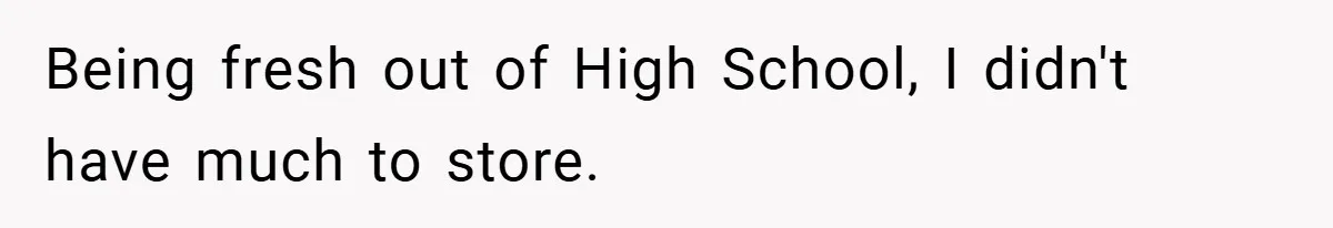 Apartment Complex Charges For Parking Space, Renter Fights Back With Brilliant Loophole Being fresh out of High School, I didn't have much to store.