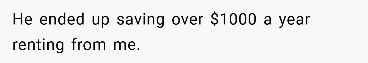 Apartment Complex Charges For Parking Space, Renter Fights Back With Brilliant Loophole He ended up saving over $1000 a year renting from me.