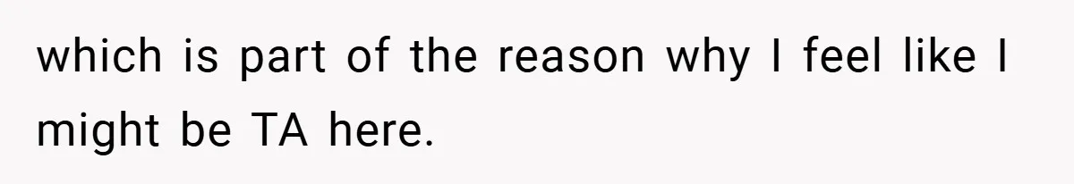 which is part of the reason why I feel like I might be TA here.