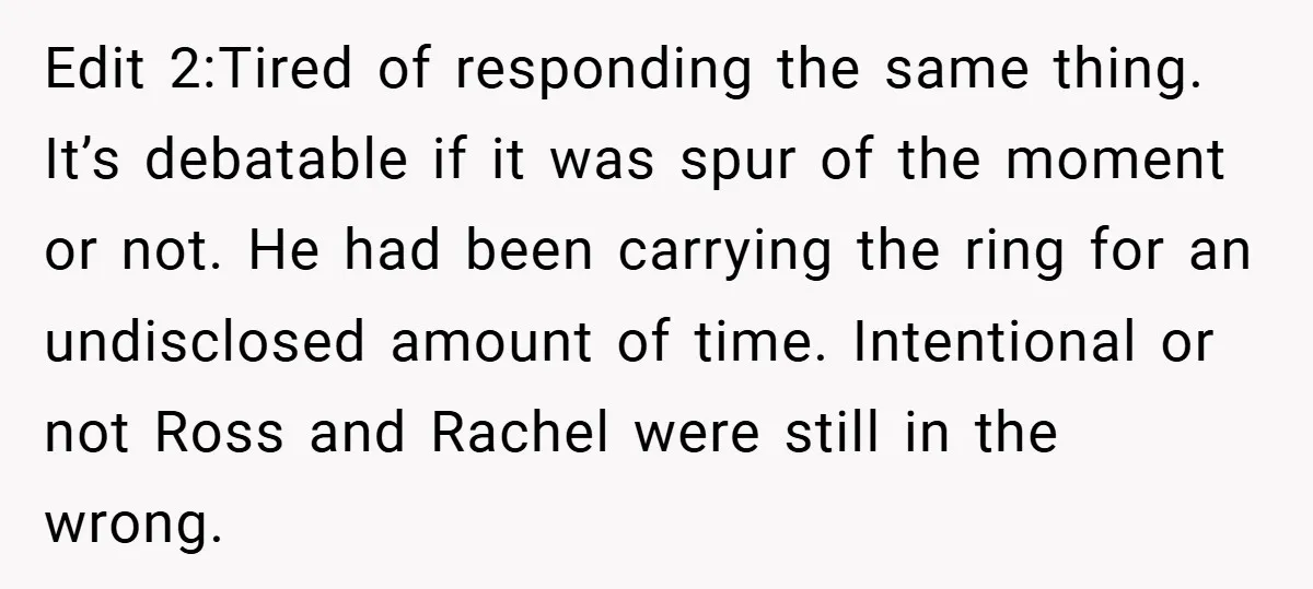 They Got Engaged at Someone Else’s Wedding - and the Groom Kicked Them Out Mid-Reception Edit 2:Tired of responding the same thing. It’s debatable if it was spur of the moment or not. He had been carrying the ring for an undisclosed amount of time....