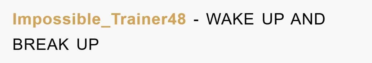 Impossible_Trainer48 - WAKE UP AND BREAK UP