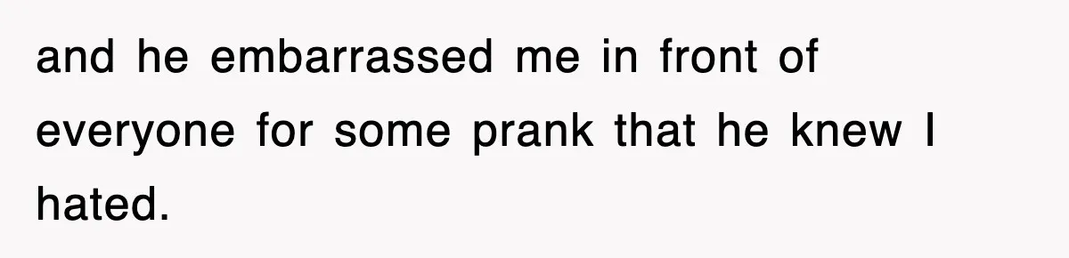 Bride Walks Out Of Her Own Wedding After Groom Smashes Cake In Her Face and he embarrassed me in front of everyone for some prank that he knew I hated.