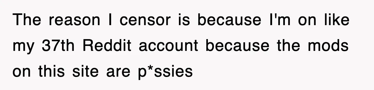 Bride Walks Out Of Her Own Wedding After Groom Smashes Cake In Her Face The reason I censor is because I'm on like my 37th Reddit account because the mods on this site are p*ssies