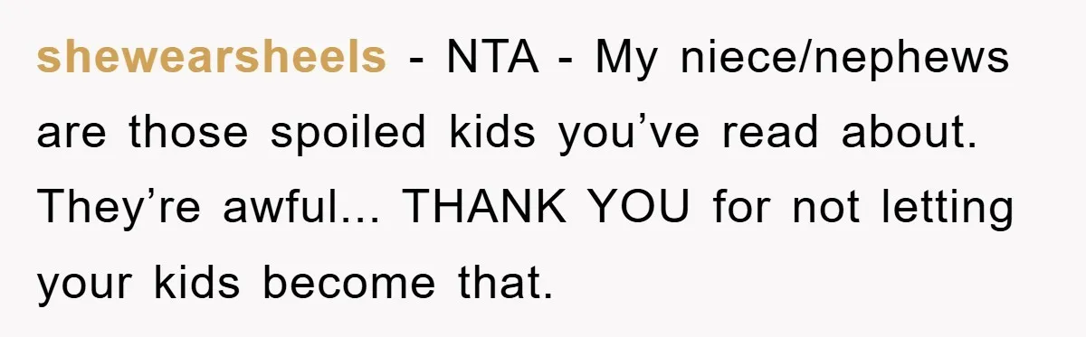 Mom Goes Viral For Refusing to Let Toddler Steal Sister's Spotlight shewearsheels - NTA - My niece/nephews are those spoiled kids you’ve read about. They’re awful... THANK YOU for not letting your kids become that.