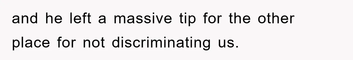 Bar Landlord Kicks Out CEO Over Ice Removal, Entire Company Walks Out With Him and he left a massive tip for the other place for not discriminating us.