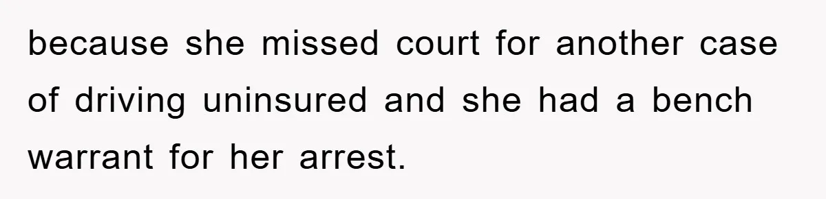 Young Man Treats Girlfriend Like Queen With Lavish Trip, One Day Snaps And Refuses To Pay Her Airport Substance Fine because she missed court for another case of driving uninsured and she had a bench warrant for her arrest.