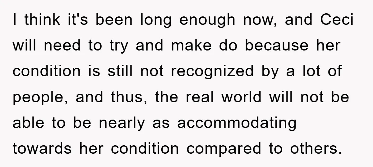 Daughter’s Misophonia Has Kept Mom Silent For Years, Now She Wants Her Voice Back, And It’s Causing A Rift I think it's been long enough now, and Ceci will need to try and make do because her condition is still not recognized by a lot of people, and thus,...