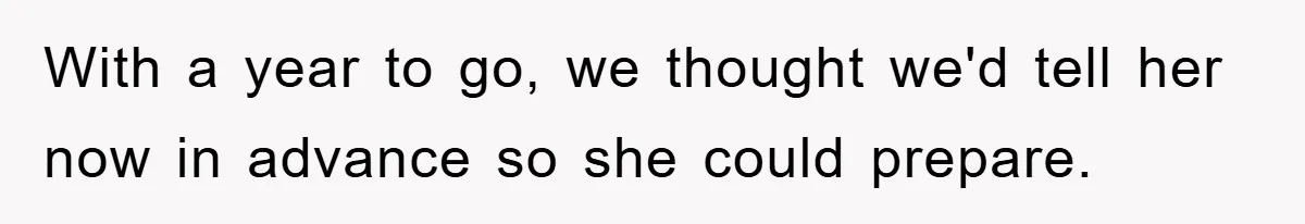 Daughter’s Misophonia Has Kept Mom Silent For Years, Now She Wants Her Voice Back, And It’s Causing A Rift With a year to go, we thought we'd tell her now in advance so she could prepare.