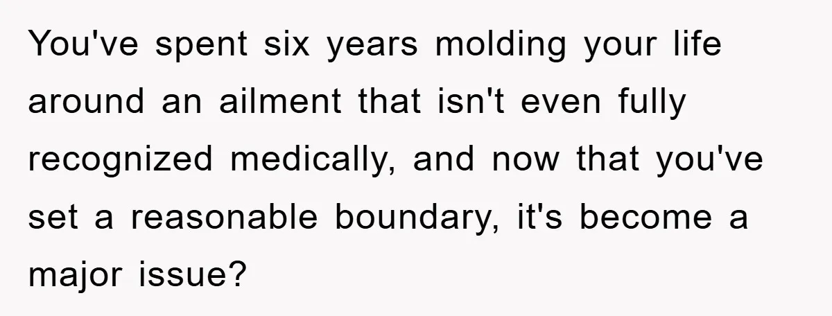 Daughter’s Misophonia Has Kept Mom Silent For Years, Now She Wants Her Voice Back, And It’s Causing A Rift You've spent six years molding your life around an ailment that isn't even fully recognized medically, and now that you've set a reasonable boundary, it's become a major issue?
