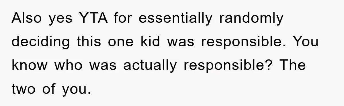 Parents Allow Teen Party, Then Scapegoat a Poor Kid When Drugs Appear Also yes YTA for essentially randomly deciding this one kid was responsible. You know who was actually responsible? The two of you.