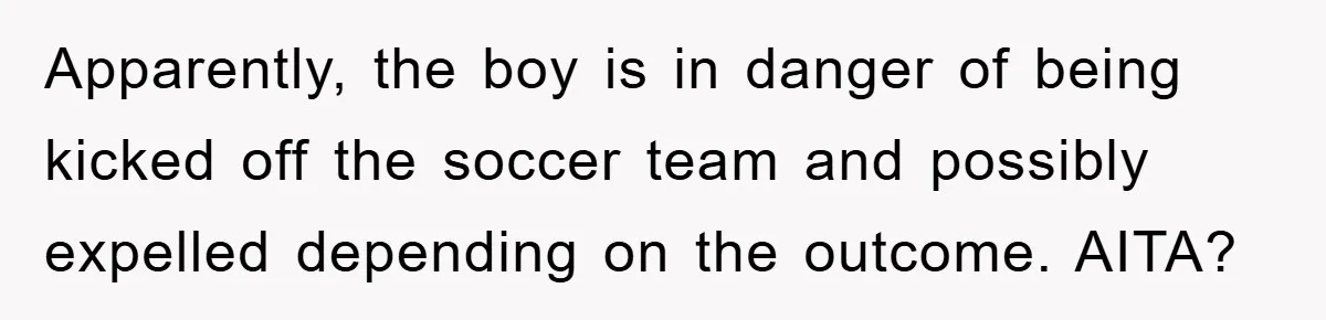 Parents Allow Teen Party, Then Scapegoat a Poor Kid When Drugs Appear Apparently, the boy is in danger of being kicked off the soccer team and possibly expelled depending on the outcome. AITA?