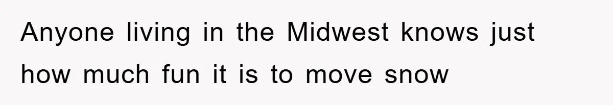 Trophy-Wife Client Refused To Pay For A Finished Website, So The Developer Delivered Exactly 33% And Left Her Business Frozen In Place Anyone living in the Midwest knows just how much fun it is to move snow